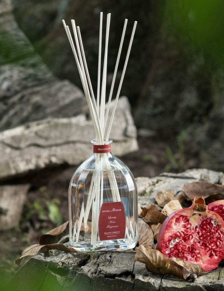 OFFICINA DELLE ESSENZE „Melograno“ – namų kvapas su lazdelėmis, 250 ml