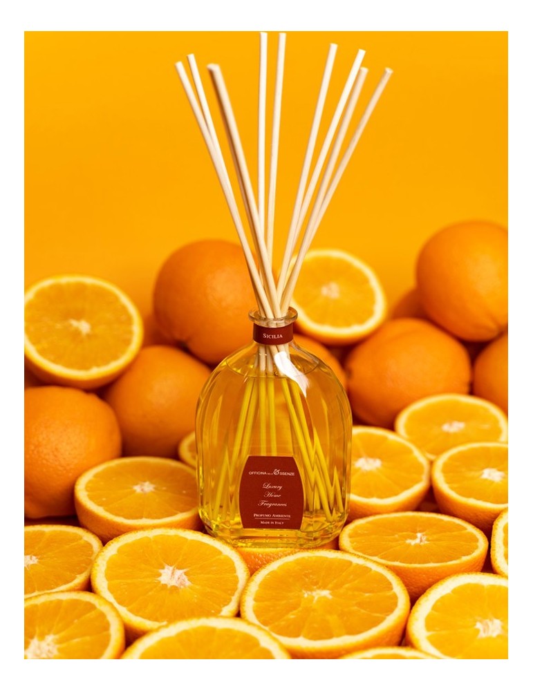 OFFICINA DELLE ESSENZE „Sicilia“ – mājas aromāts ar kociņiem, 250 ml