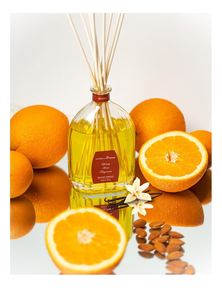 OFFICINA DELLE ESSENZE „Sicilia“ – mājas aromāts ar kociņiem, 250 ml